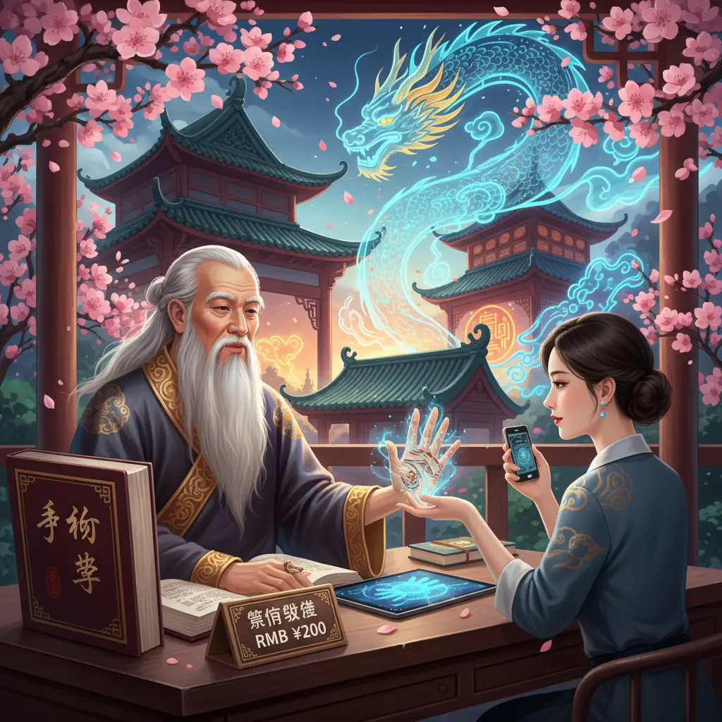 算命收費 - 手相學